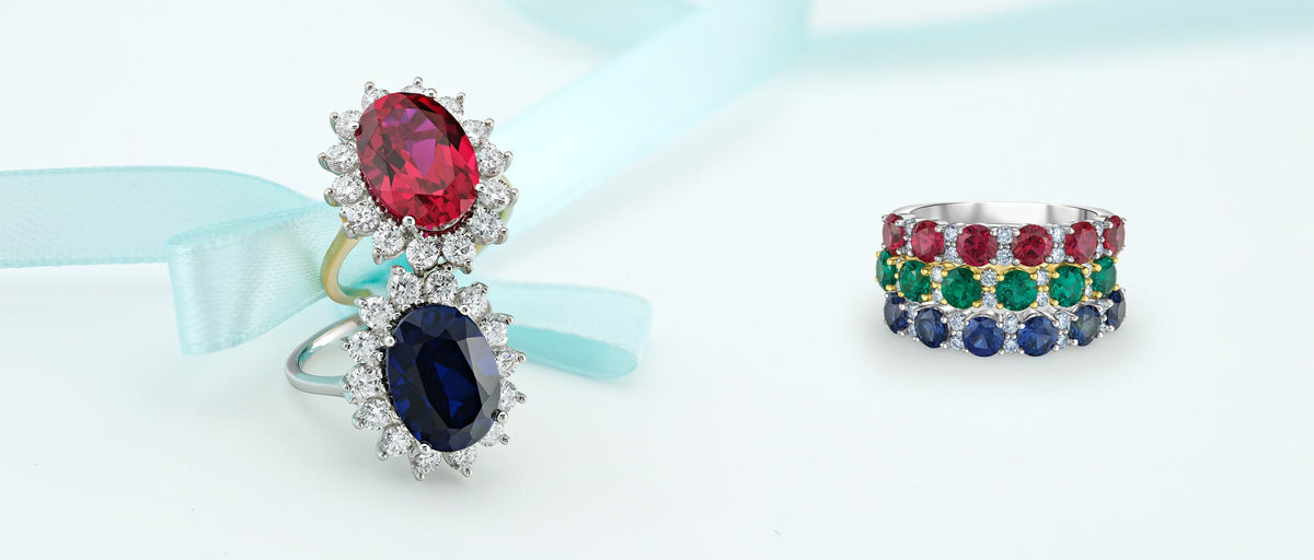 Coloured Gemstone Rings
