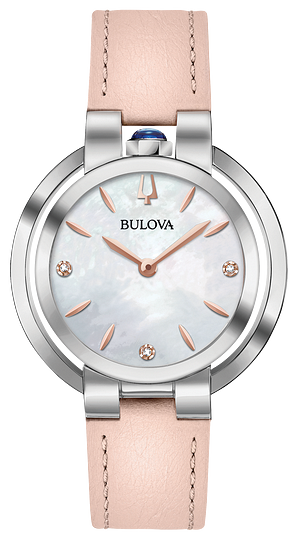 Bulova Rubaiyat Women's White Dial Watch, 35mm 96P197