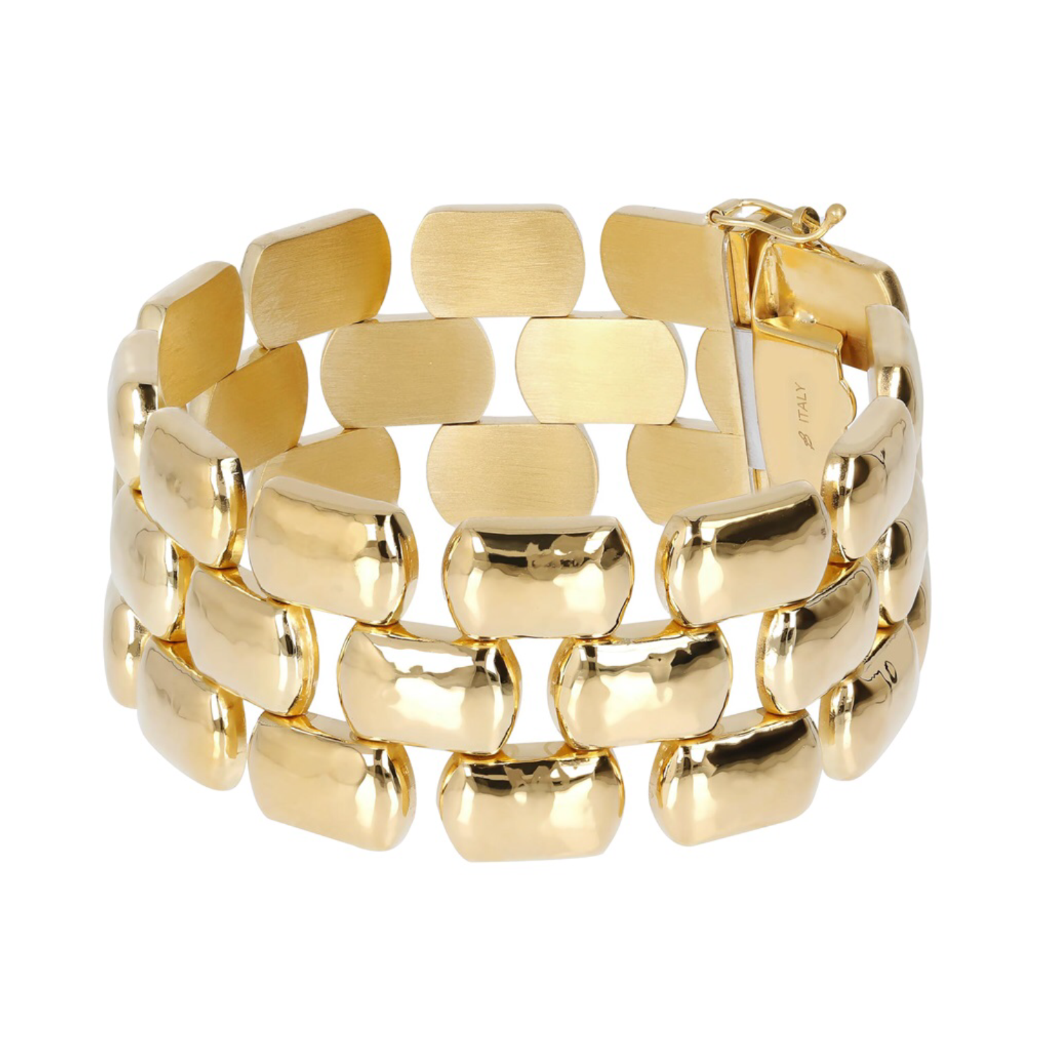 V-Circle / Logomania Edition Gold Stainless Steel Bracelet - Devous Jewels